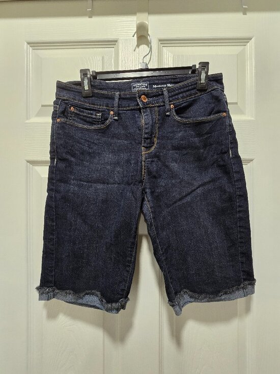 Signature by Levi Strauss Pants - Levis Signature Modern Skinny Denim Jean Shorts Womens 10